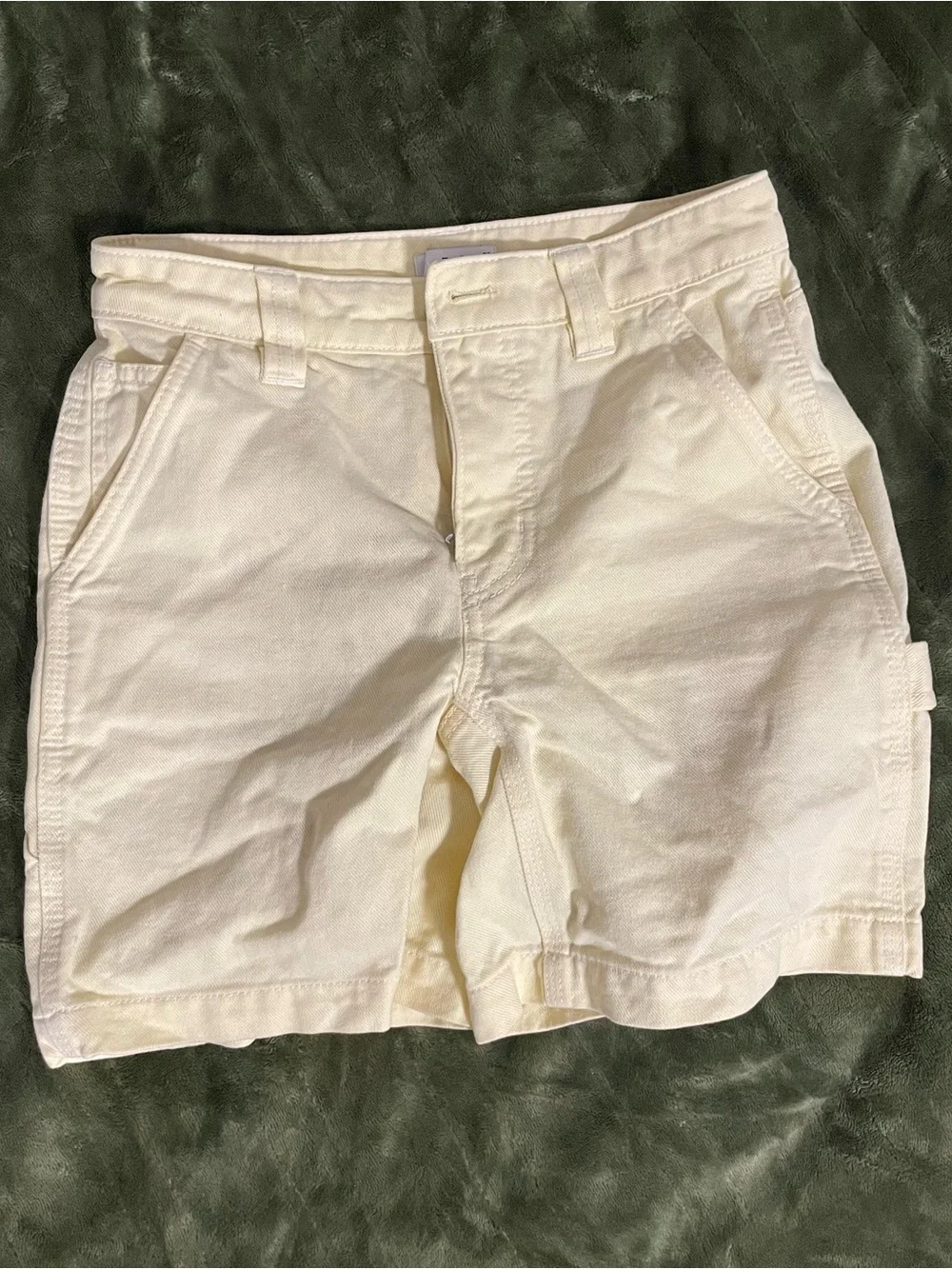 Yellow Aritzia Denim Shorts